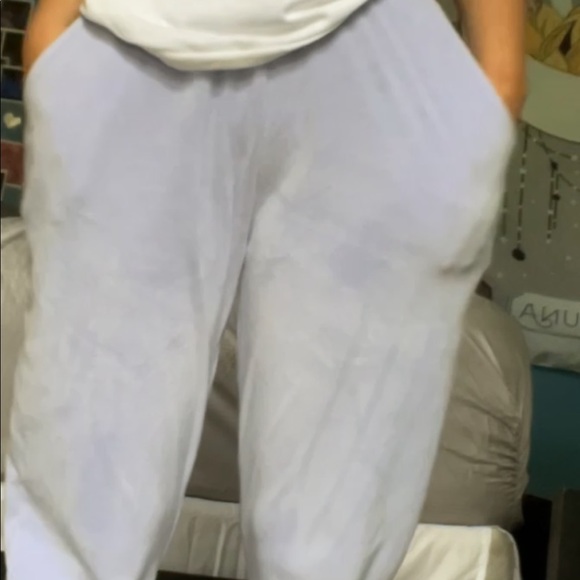 soft fuzzy sweatpants - Picture 3 of 3